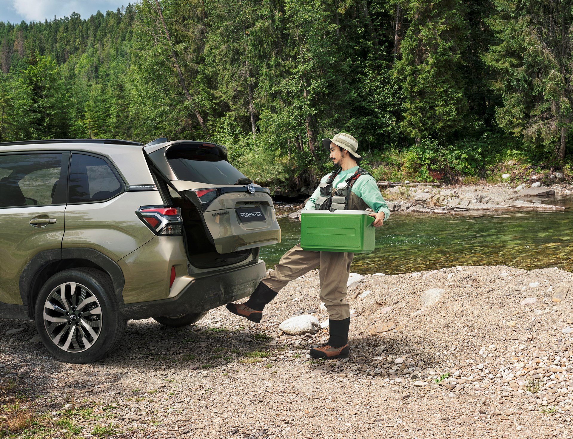 Forester koffer kick-sensor